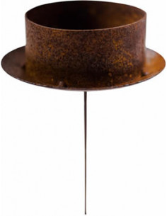 Kerzenteller Kerzenteller für Kerzen - Adventskerzen Ø 9 cm Spieß 7.5 cm 
Ø 9 cm
Höhe Rand 4 cm
Spieß 7.5 cm