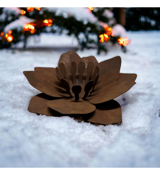 sonstige Blumen Blume - Fleur - aus Rost-Metall - klein Durchmesser 23 cm Blume "Fleur" aus Rost-Metall - klein

Durchmesser 2