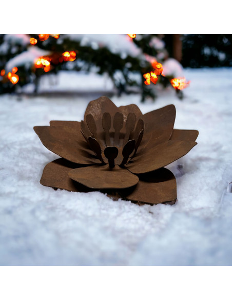 sonstige Blumen Blume - Fleur - aus Rost-Metall - klein Durchmesser 23 cm Blume "Fleur" aus Rost-Metall - klein

Durchmesser 2