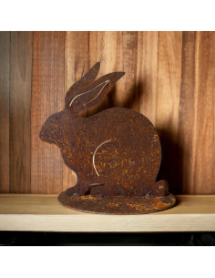Edelrost Deko Hase 2