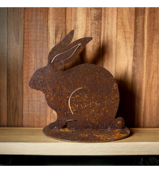 Hasen Deko Hase Edelrost - Tim - 