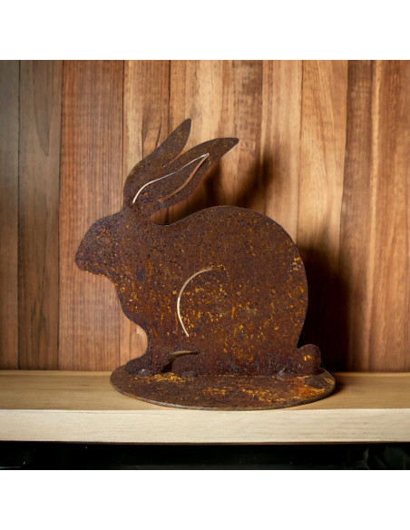 Hasen Deko Hase Edelrost - Tim - 