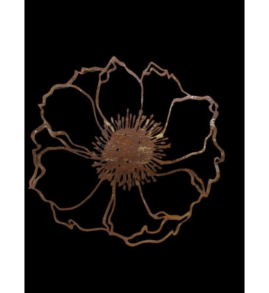 Wiesenblumen Edelrost Anemone 2, groß, zum Aufhängen - 60 x 63 cm flach Blume "Anemone2" zum Aufhängen
Größe 60 x 63 cm