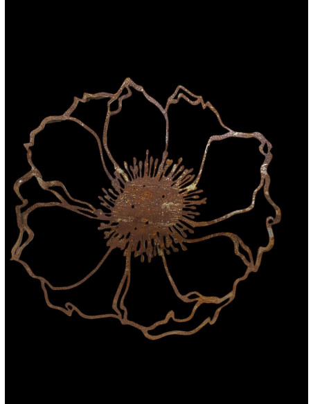 Wiesenblumen Edelrost Anemone 2, groß, zum Aufhängen - 60 x 63 cm flach Blume "Anemone2" zum Aufhängen
Größe 60 x 63 cm