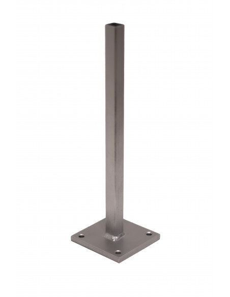 Trennwand und Sichtschutzzaun Metall 180 cm hoch 2er Set Standfuß zum Andübeln - für 180 cm hohe Sichtschutzwände 1 Paar = 2 Stk