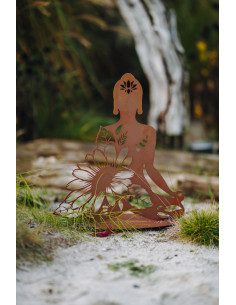 Glück Feng Shui Figur Yoga auf Standplatte 40 cm hoch 
Höhe 40 cm
Breite 35 cm