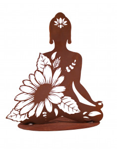 Glück Feng Shui Figur Yoga auf Standplatte 40 cm hoch 
Höhe 40 cm
Breite 35 cm
 2