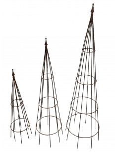 Start Rankhilfe Metall für Gurken, Tomaten und Gemüse im 3er Set 107 cm - 144 cm - 178 cm Höhe 3er Set Rankhilfe aus stabilem Me