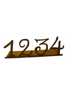 Rost Adventszahlen auf Platte, für Kerzen, zum selbst dekorieren 2