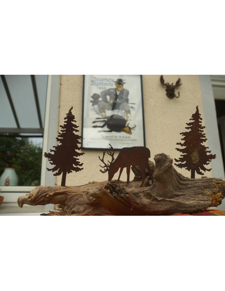 Mini Wald Hirschstecker mini 2 - äsend 
Mini-Hirsch äsend
Höhe: 9cm
Breite:14cm
mit Dornen zum Stecken in Weichholz, Erde, M Mini Wald Hirschstecker mini 2 - äsend 
Mini-Hirsch äsend
Höhe: 9cm
Breite:14cm
mit Dornen zum Stecken in Weichholz, Erde, M