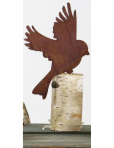 Vogel fliegend mit Baumspieß - Höhe 17 cm - Deko Tierstecker 2