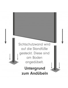Start Garten Sichtschutzzaun mit Motiv - Weide - aus Edelrost, Höhe 180 cm Unsere Sichtschutzwände werden aus einem 2 mm Stahlbl 2