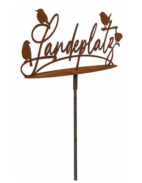 Landeplatz auf ovaler Platte mit Rohr für 12 mm Stab - Breite 48 cm 
 auf ovaler Platte mit Rohr für 12 mm Stab 
Breite