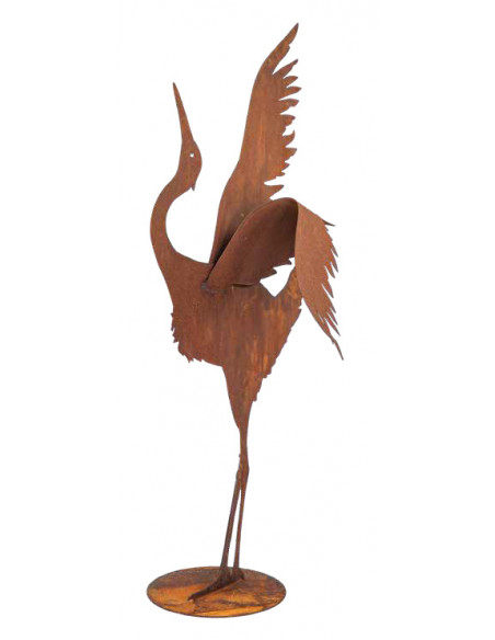 Start Kranich stehend auf Platte mit gebogenen Flügeln - Höhe 105 cm 
Höhe 105 cm
Breite 62 cm
auf Platte
mit gebogenen Flüg