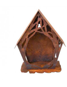 Start Astvogelhaus mit Loch für Aufhängung - Höhe 25 cm