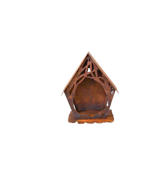 Start Astvogelhaus mit Loch für Aufhängung - Höhe 25 cm 