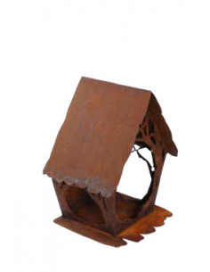 Start Astvogelhaus mit Loch für Aufhängung - Höhe 25 cm  2