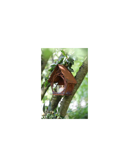 Start Astvogelhaus mit Loch für Aufhängung - Höhe 25 cm 