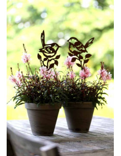 Vogel Deko Piepmatz - Meise als Gartenstecker - klein - Höhe 22 cm - Vogelstecker 
Höhe 22 cm
Breite 12 cm
Stablänge 30 cm
 2
