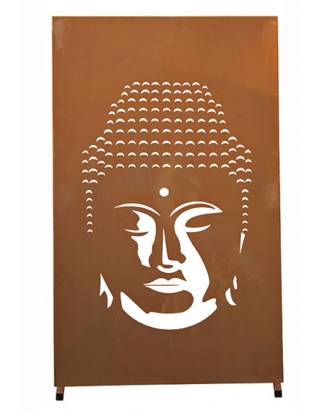 Sichtschutzwand "Buddha" Mittelteil , religiöse Deko, Gartenparavent, Buddha Motiv, Trennwand