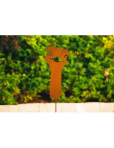 Start Gartenstab Strauß –  Höhe 43 cm - auf 100 cm stab 43 cm Höhe, 20 cm Breite und einem 100 cm langen Stab ist er ein schöner 2