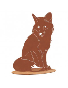 Start XL - Fuchs sitzend auf Platte Höhe - 78cm