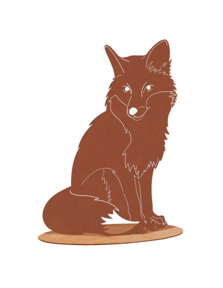 Start XL - Fuchs sitzend auf Platte Höhe - 78cm  Start XL - Fuchs sitzend auf Platte Höhe - 78cm