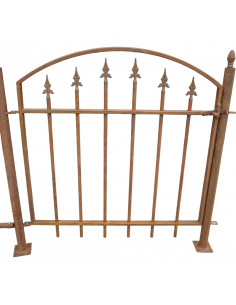 Zaun Metall Tor inkl. 2 Pfosten - Länge 100 cm 