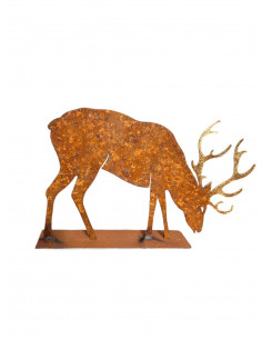 Start XS Edelrost Hirsch - Äsend - Höhe 13 cm 
Höhe - 13 cm
Äsend
Metall mit Edelrost