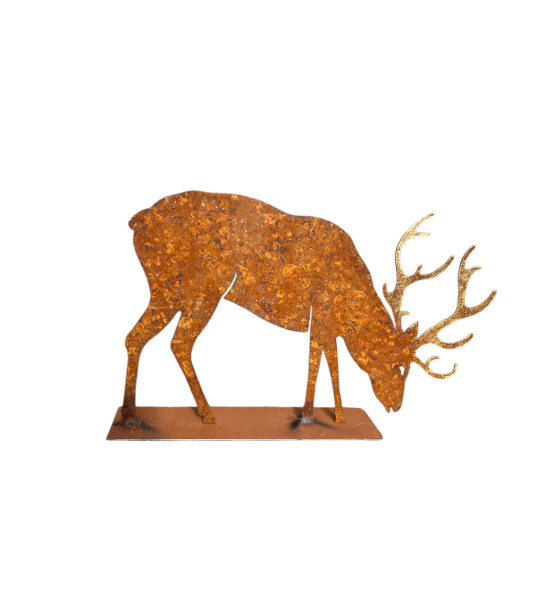 Start XS Edelrost Hirsch - Äsend - Höhe 13 cm 
Höhe - 13 cm
Äsend
Metall mit Edelrost

