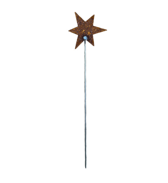 Start XS - Edelrost Gartenstecker Stern - Länge 58 cm 
Gesamtlänge 58 cm
Zum stecken
Breite 13 cm