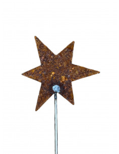 Weihnachtsdeko Gartenstecker Stern - Mini - 8 cm Ø 
Länge 50 cm
zum Stecken
Breite das Sterne 8 cm
Verleihe deinem Garten
