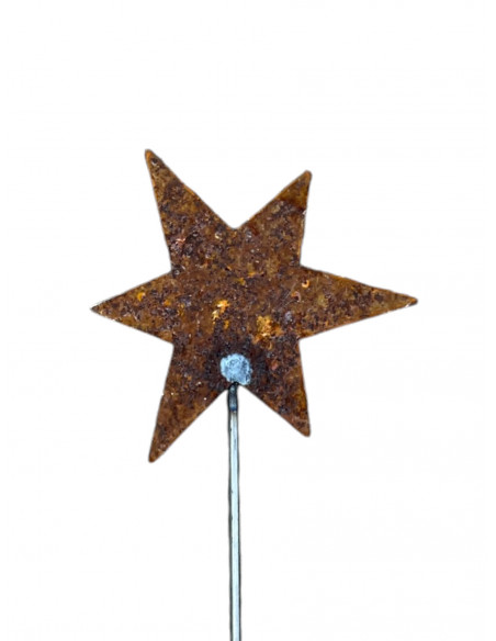 Weihnachtsdeko Gartenstecker Stern - Mini - 8 cm Ø 
Länge 50 cm
zum Stecken
Breite das Sterne 8 cm

Verleihe deinem Garten 