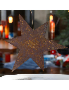 Sterne - Weihnachtstern Deko Großer Edelrost Stern - Breite  50 cm - zum Hängen 
Höhe 50 cm
Breite 50 cm
Zum Hängen
 2
