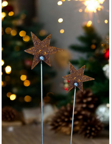 Sterne - Weihnachtstern Deko Edelrost Gartenstecker Stern - klein - 13 cm breit - Länge 58 cm 
Gesamtlänge 58 cm
Zum stecken
 Sterne - Weihnachtstern Deko Edelrost Gartenstecker Stern - klein - 13 cm breit - Länge 58 cm 
Gesamtlänge 58 cm
Zum stecken