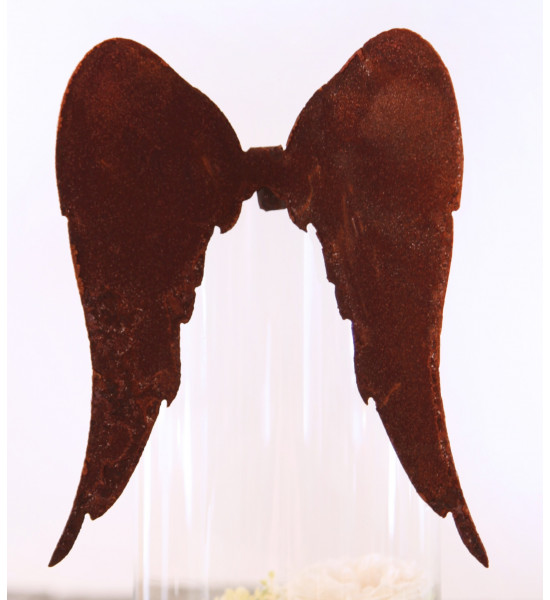 Bastelideen mit Metall und Rost Lange Engelsflügel zum Basteln oder Einhängen 31 x 37cm (groß) 
Lange Deko Engelsflügel aus Met