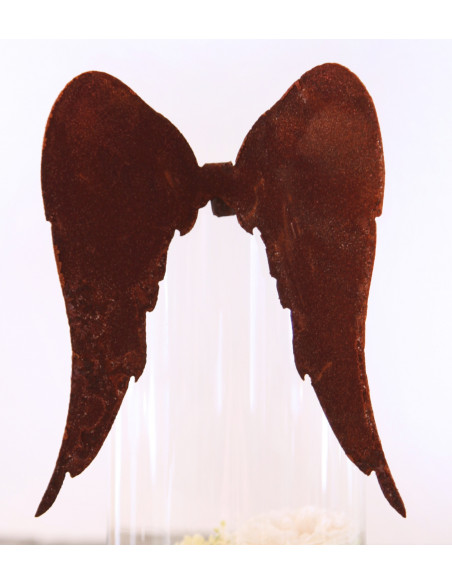 Bastelideen mit Metall und Rost Lange Engelsflügel zum Basteln oder Einhängen 31 x 37cm (groß) 
Lange Deko Engelsflügel aus Met