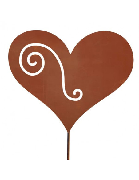 Start Gartenstecker - Heart of Love - Breite 25 cm Gr. I (100 cm Stab): H: 22 cm,  B: 25 cm