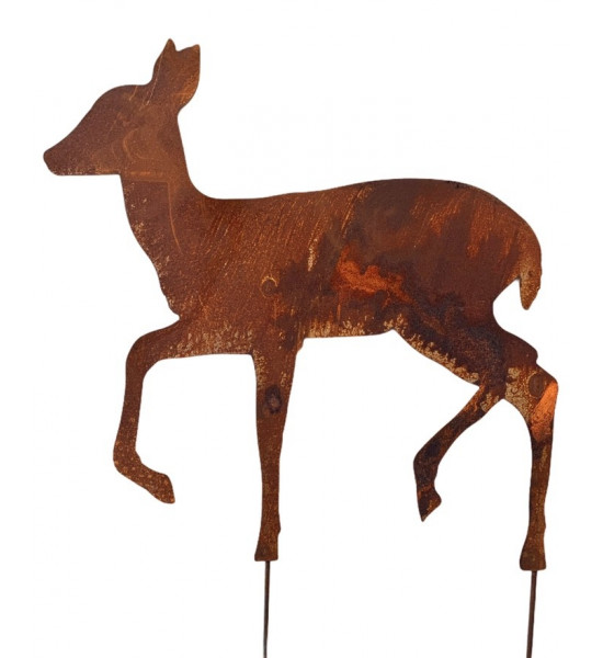Weihnachtsdeko Gehendes Reh als Gartenstecker - Breite 54 cm - Größe 2 
Gehendes Reh als Gartendeko für Winter und Weihnachten 
