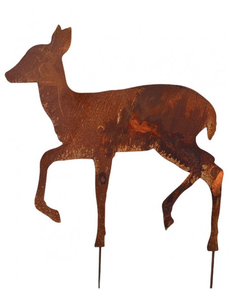 Weihnachtsdeko Gehendes Reh als Gartenstecker - Breite 54 cm - Größe 2 
Gehendes Reh als Gartendeko für Winter und Weihnachten 