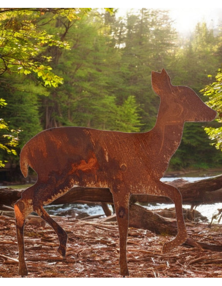 Weihnachtsdeko Gehendes Reh als Gartenstecker - Breite 54 cm - Größe 2 
Gehendes Reh als Gartendeko für Winter und Weihnachten 