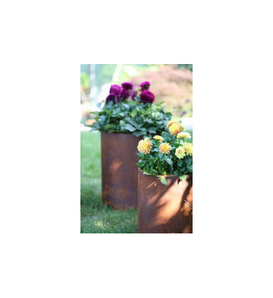 Pflanzgefäße + Schalen + Kronen Pflanztopf mit Rand - groß - Höhe 40 cm - Ø 27 cm Tolle Pflanzmöglichkeit für Deine Blumen im Ga