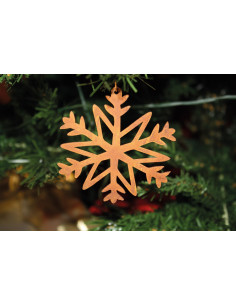 Weihnachtsbaumschmuck und Christbaumschmuck Christbaumschmuck Schnee Flocke 3 -filigrane Spitzen - groß - 18 cm hoch Zum Christb 2
