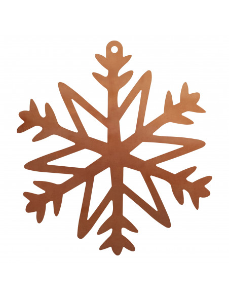 Weihnachtsbaumschmuck und Christbaumschmuck Christbaumschmuck Schnee Flocke 3 -filigrane Spitzen - groß - 18 cm hoch Zum Christb