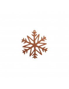 Weihnachtsbaumschmuck und Christbaumschmuck Christbaumschmuck Schnee Flocke 3 -filigrane Spitzen - klein - 8 cm hoch 
Diese Met