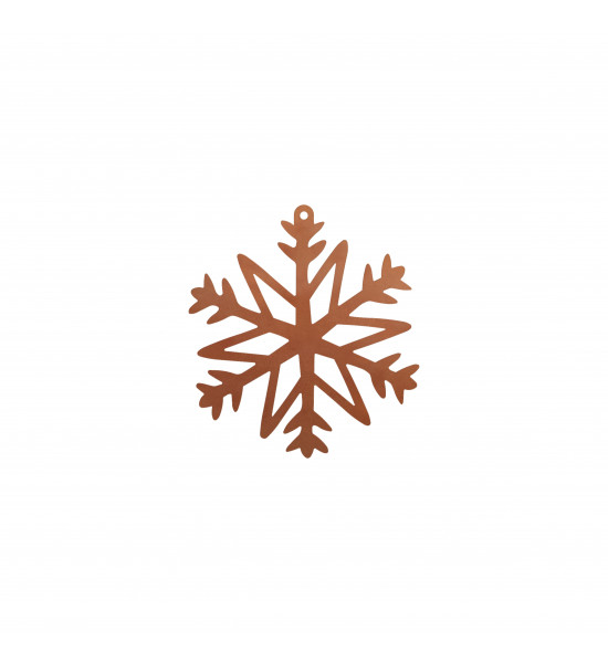 Weihnachtsbaumschmuck und Christbaumschmuck Christbaumschmuck Schnee Flocke 3 -filigrane Spitzen - klein - 8 cm hoch 
Diese Met