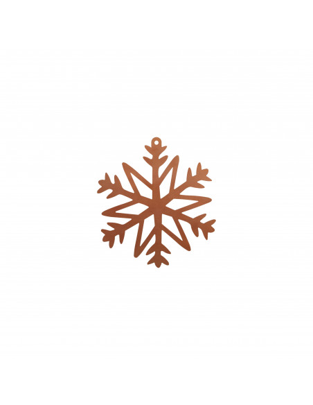 Weihnachtsbaumschmuck und Christbaumschmuck Christbaumschmuck Schnee Flocke 3 -filigrane Spitzen - klein - 8 cm hoch 
Diese Met
