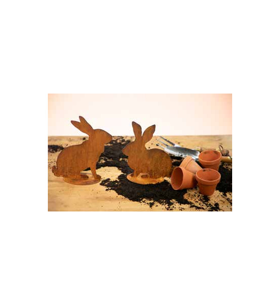 Hasen Deko Hase - Coniglio - Hoch sitzend - Höhe 17 cm 
Höhe 17 cm
