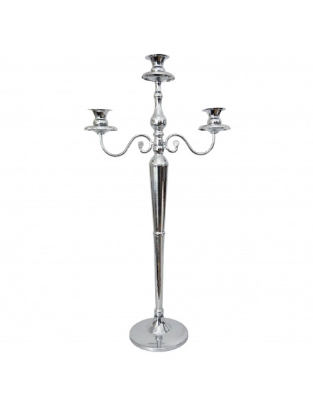 Start Kerzenleuchter Silber groß 75,5 cm 37,5x17, h= 75,5 cm