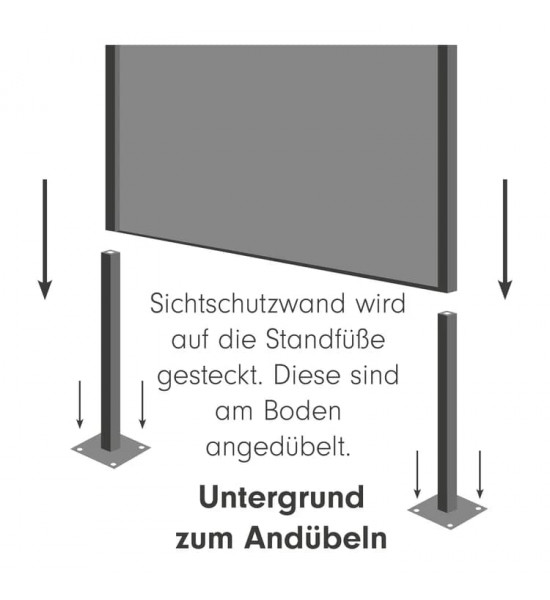 Sichtschutz 2m hoch - 200 cm Sichtschutzzaun Elemente Sichtschutzwand Pusteblume 200 cm hoch - moderne Vaiante Materialstärke: 2